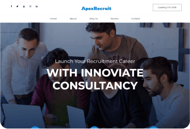 Apex Recruit Website with our AI Website Builder | MilesWeb India