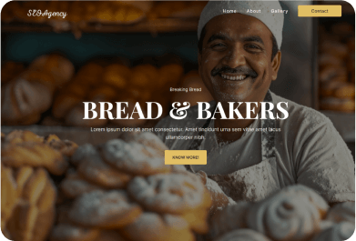 Bread Bakers Website with our AI Website Builder | MilesWeb India