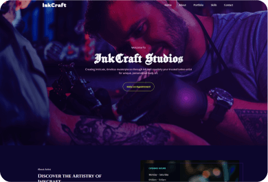 Ink Craft Website with our AI Website Builder | MilesWeb India