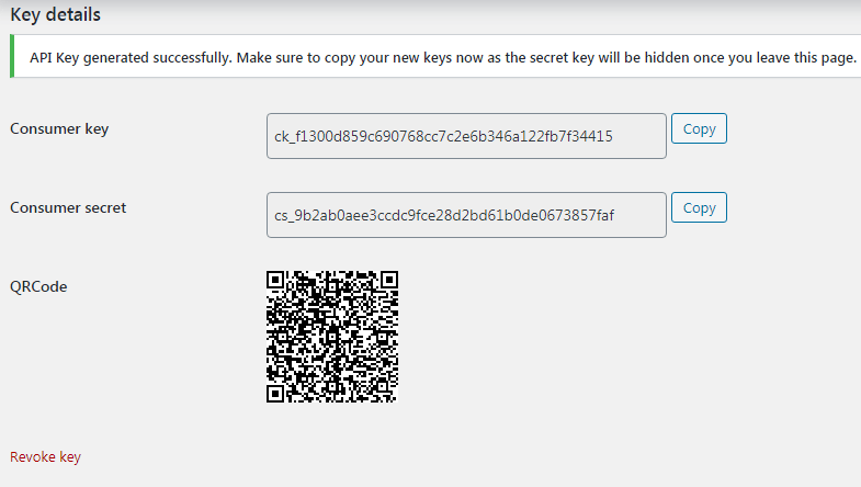 WooCommerce Revoke Key