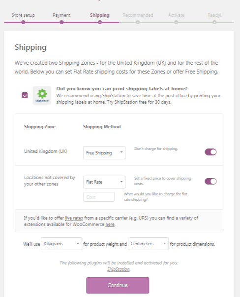 WooCommerce Shipping