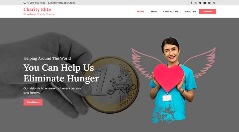 charity elite wordpress theme