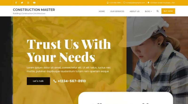 Construction Master WordPress Theme