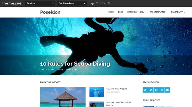 Poseidon WordPress Theme