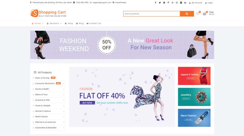 shoppingcart wordpress theme