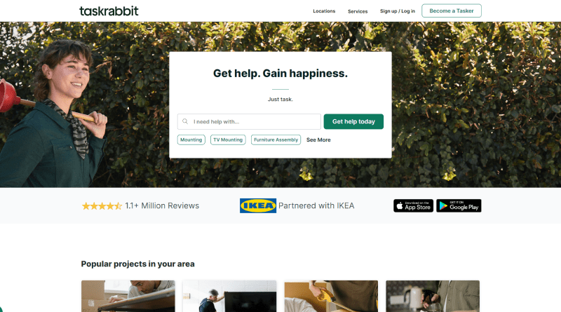 TaskRabbit Freelance Website
