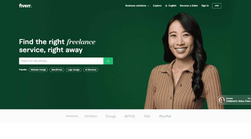 Fiverr Freelance Website