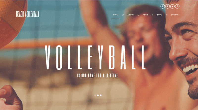 Beach Volleyball Club: WordPress Sports Theme