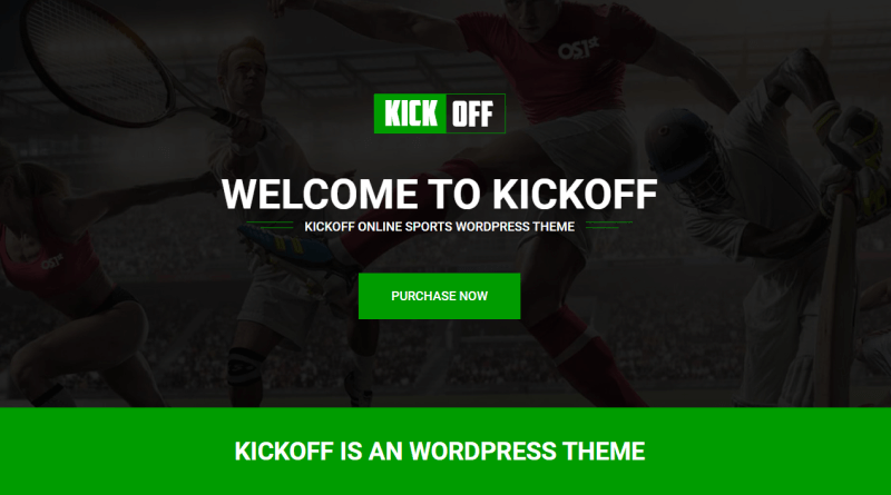 KickOff: Optimal WordPress Theme For Sports