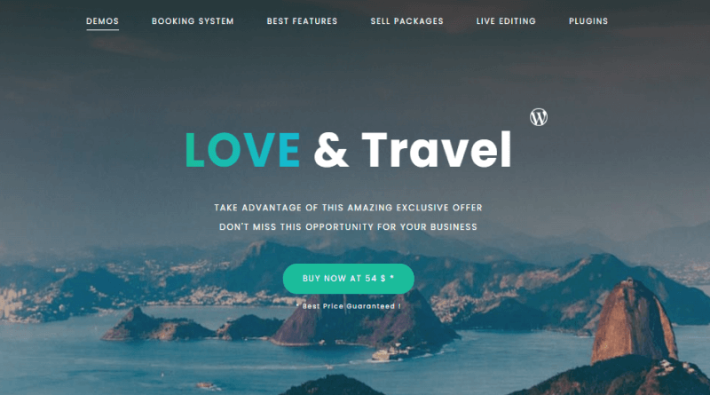 Love Travel: Travel Tour WordPress Theme