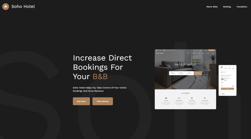 Soho: Hotel Booking Calendar For WordPress