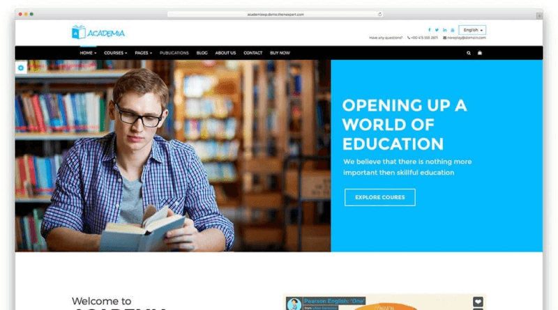 academia education wordpress themes