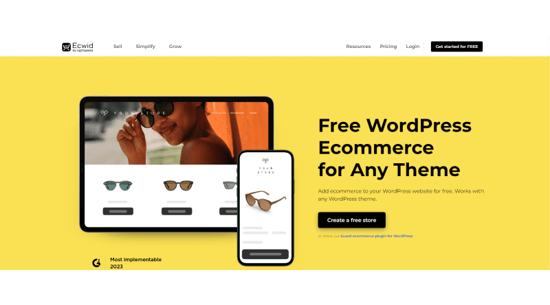 Ecwid eCommerce Shopping Cart