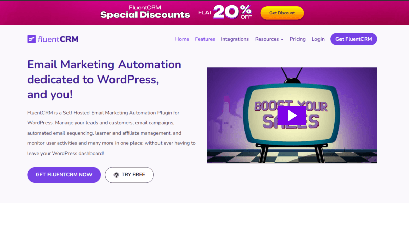 fluent crm wordpress newsletter plugins