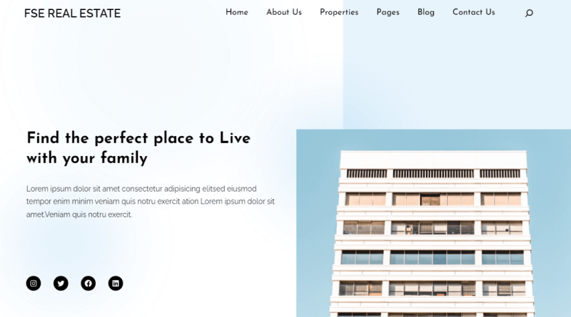 fse real estate wordpress themes for real estate websites