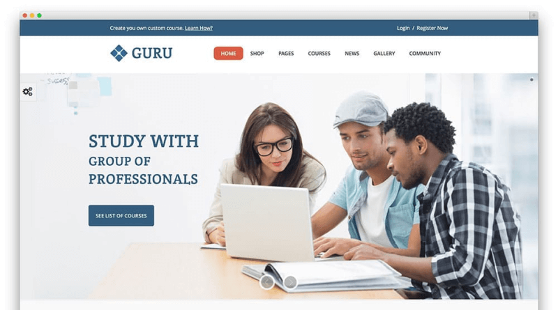 guru education wordpress themes