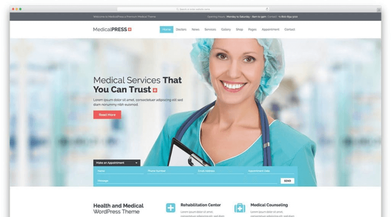 medical press wordpress themes for doctors