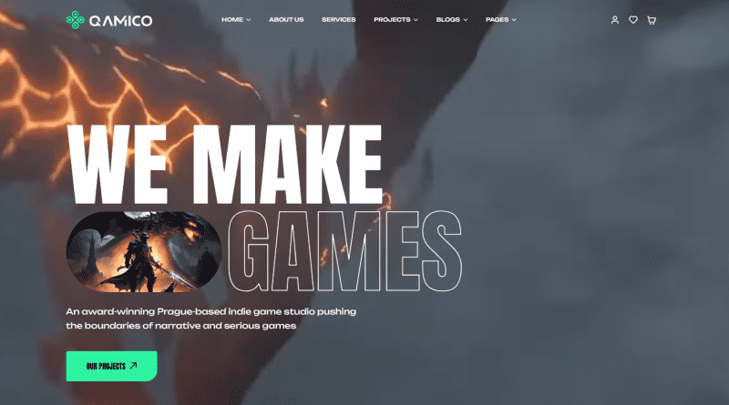 qamico gaming wordpress themes