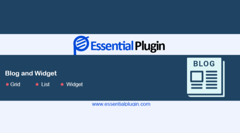 wp blog and widgets