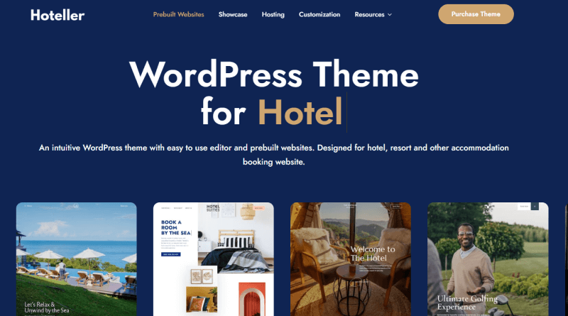 Hoteller - Hotel Booking WordPress Theme