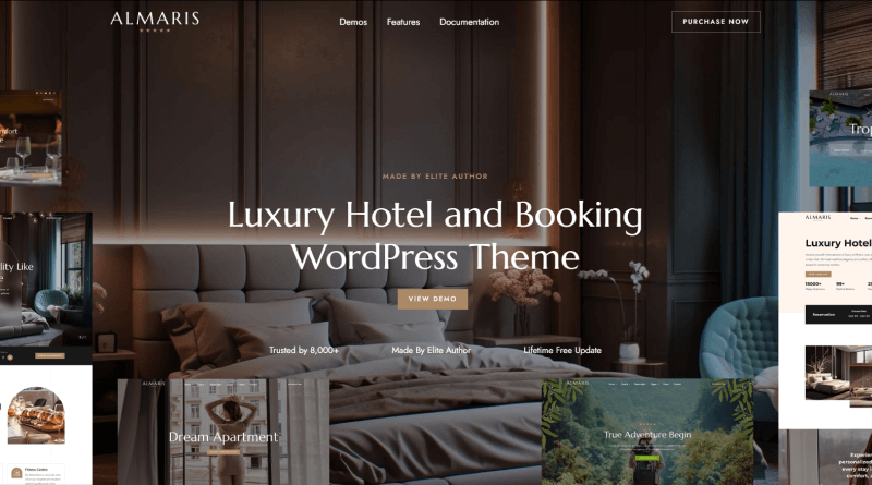 The Almaris - Hotel Booking WordPress Theme