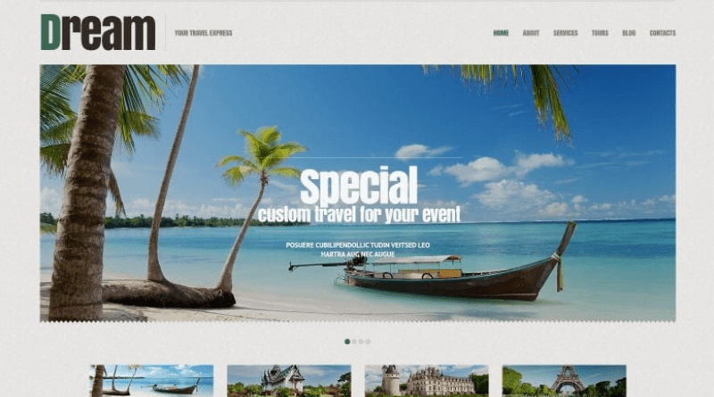 Travel Agency Free Responsive WordPress Theme