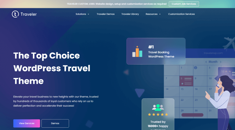 Traveler – Travel & Tour Booking WordPress Theme