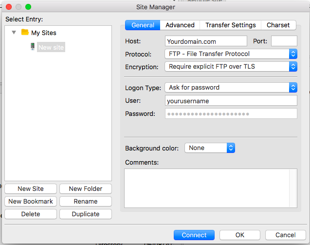 how to use filezilla for transcription