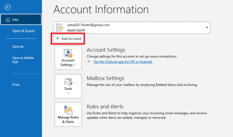 How To Configure Emails With Microsoft Outlook 2016/2019 On Windows ...