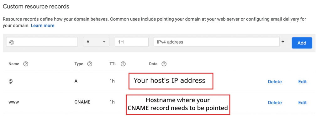 update dns records