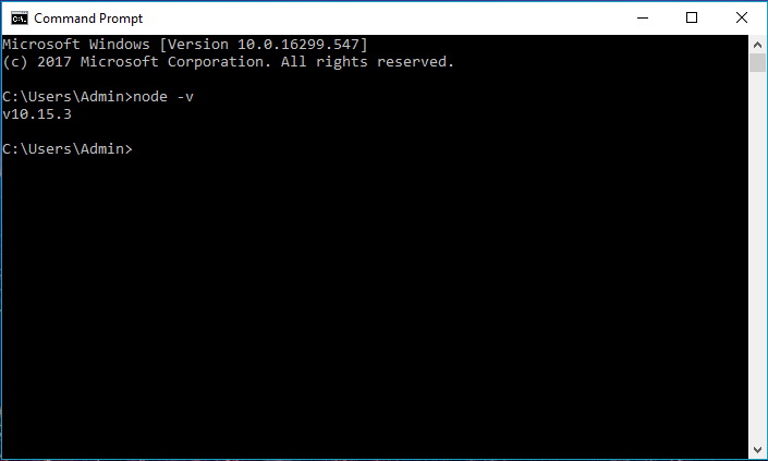 command prompt for windows powerShell