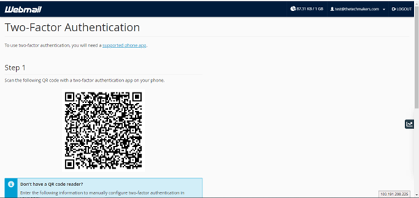 authenticator app with qr code