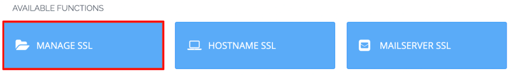 manage ssl