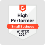 High Performer Small Business Winter by G2 | MilesWeb India