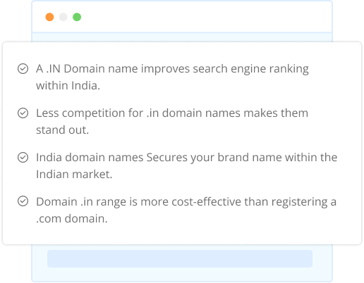 Manage Your .in Domain Names, Renewals, Billing Services | MilesWeb India