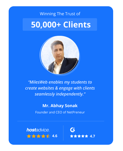 Winning The Trust Of 50,000+ Clients | MilesWeb India